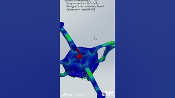 Exploremos la simulación estática del diseño de drones con SOLIDWORKS. 🚁​​