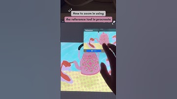 How to zoom in using the reference tool in procreate