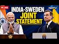 PM Modi Sweden Visit LIVE Updates | India-Sweden Joint Statement | PM Modi Meets Swedish PM LIVE