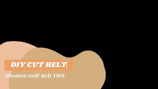 DIY Perfect Fit: How to Easily Shorten Your GREEN Golf Belt | Since 1985