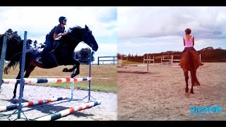 Horse Jumping with Gopro Action Cameras (Includes Stallions + Aerial Footage)