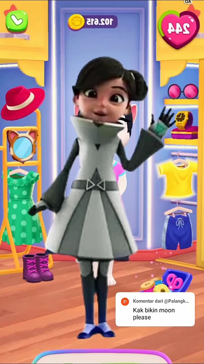 Ejen Moon cosplay #mytalkingangela2 #ejenali #ejenalimusim3 #cosplay #gameangela #trendingshorts