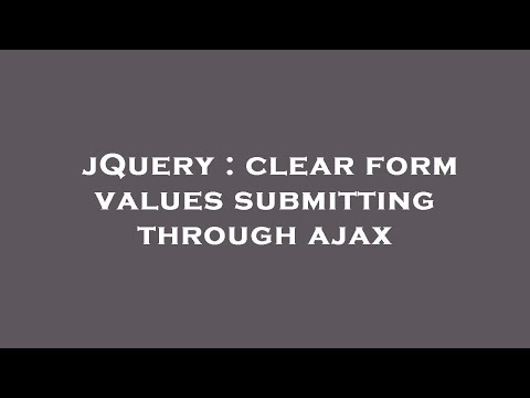 jQuery : clear