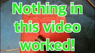 Trying some high voltage stuff (Fail!)