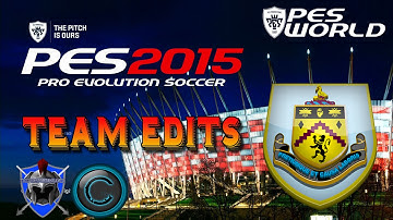 PES 2015 Kit Editing - Burnley step by step guide on PS4
