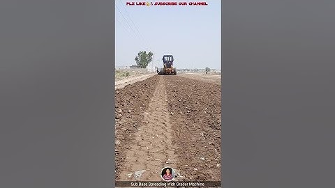 Huge Grader Machine Operatings Earth Work Sub Base Materials Spreading Smoothly #shorts #ad #short