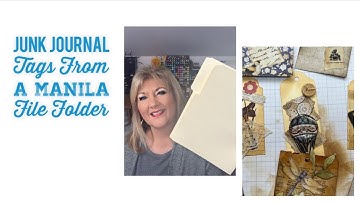 Junk Journal Tags From a Manila File Folder
