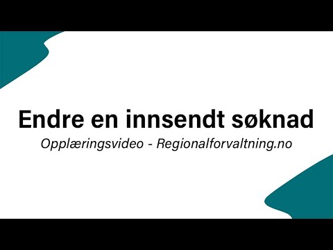 Video: Lagre Endringer Og Endre Lagre