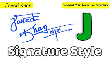 ✔️ Javed Khan Name Signature Style Request Done