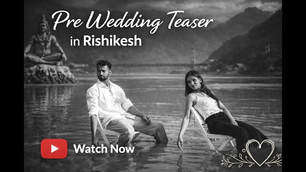 Best Rishikesh Pre Wedding Teaser 2025  | Hitesh & Komal | Presented By Shine mirage