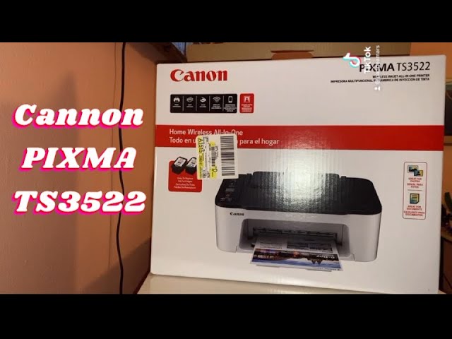 Canon PIXMA TS3522 Wireless AIO Printer w/Glossy Photo Paper - GP-701 - 4x6  (50 Sheets)