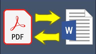 تحويل ملف pdf الي ملف word والعكس | بدون برامج