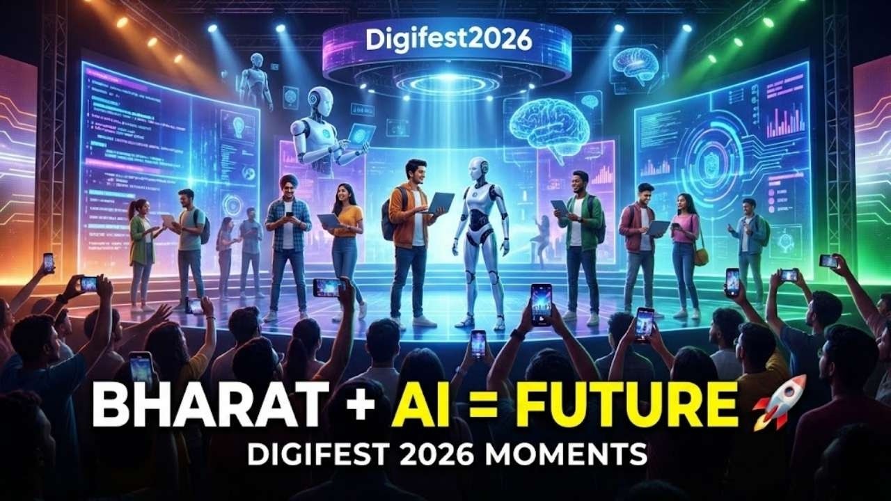 Moment of Digifest2026❤️ Bharat Me AI Ka Future Ye Hai! | Visual Lessons From India’s AI Movement