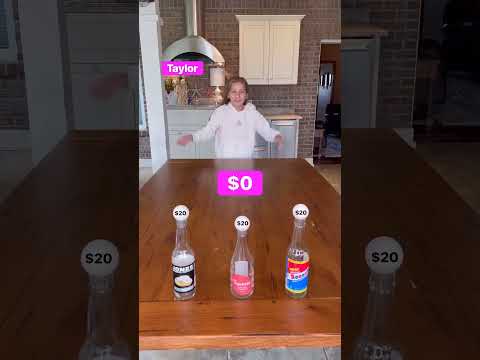 Who is won! 👀 #shorts #challenge #ball #family #bottle