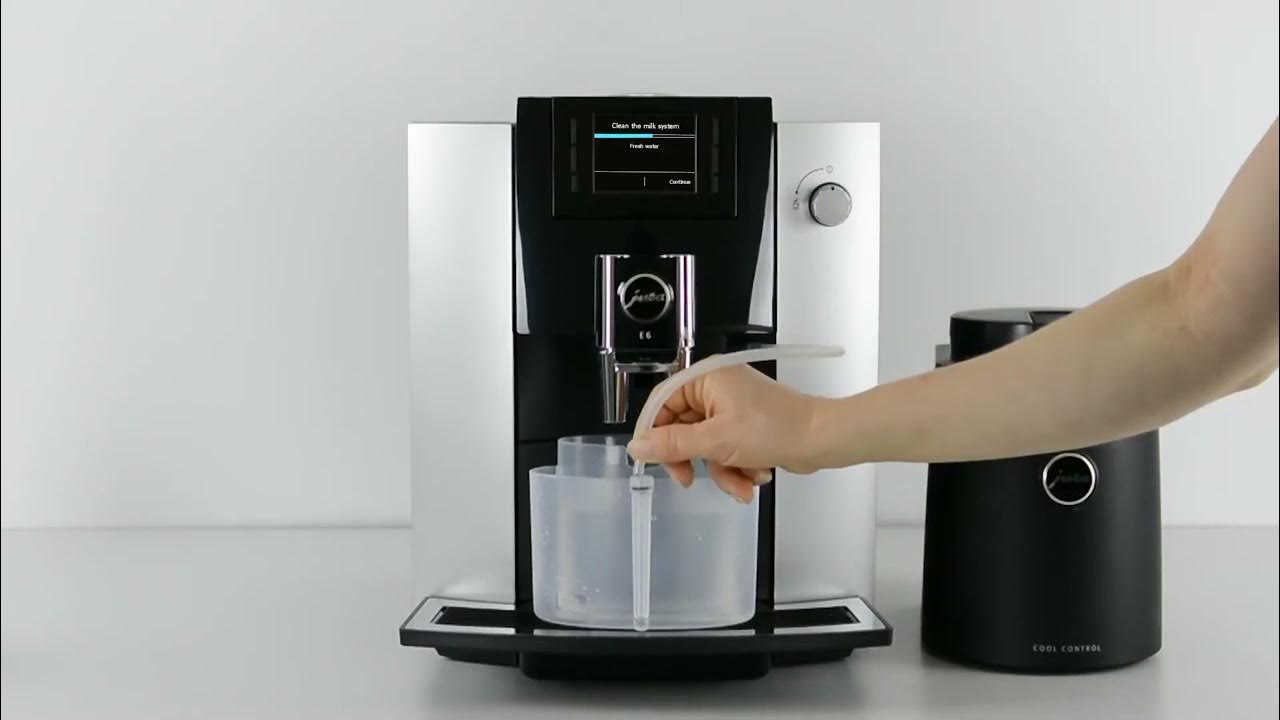 JURA E6 Cleaning the milk system YouTube