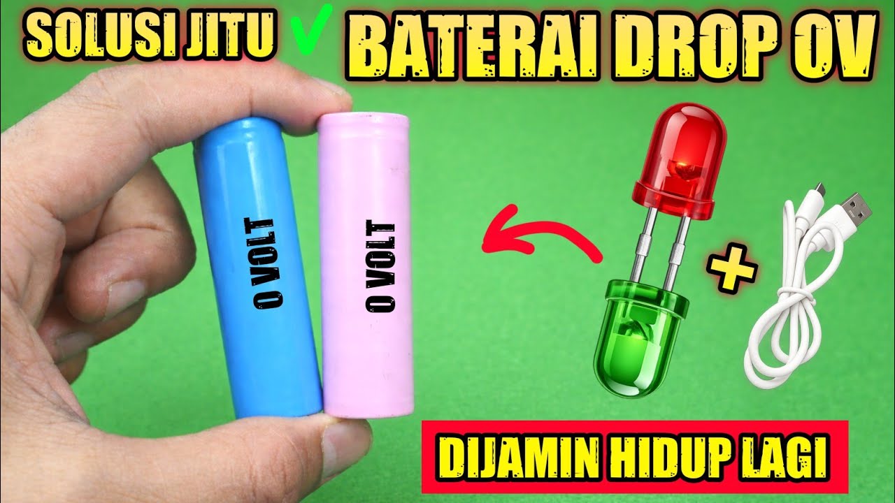 BATERAI DROP 0V INI SOLUSINYA ! Cara Buat Cas Baterai Lithium 3.7 Volt Otomatis Penuh