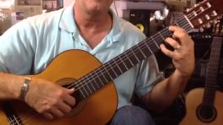 Beginning Barrios prelude in c minor