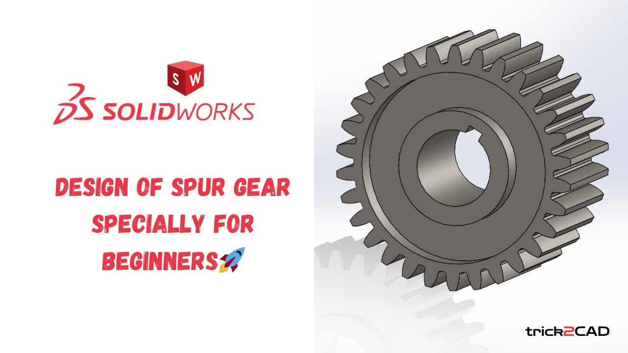 How To Design Spur Gear In Solidworks Step By Step ⚙️🔩🚀 - YouTube