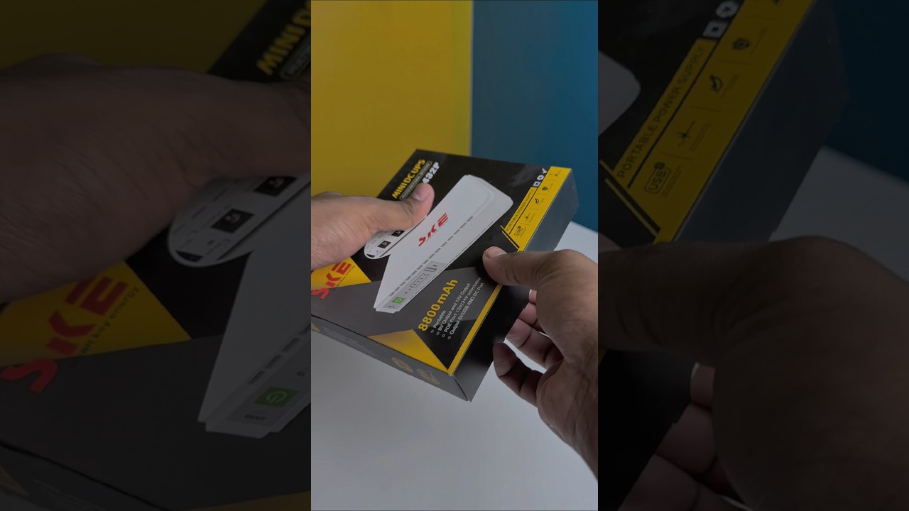 🛒SKE 432P Mini UPS for Router & Camera | 25W Power & PoE Support🔋