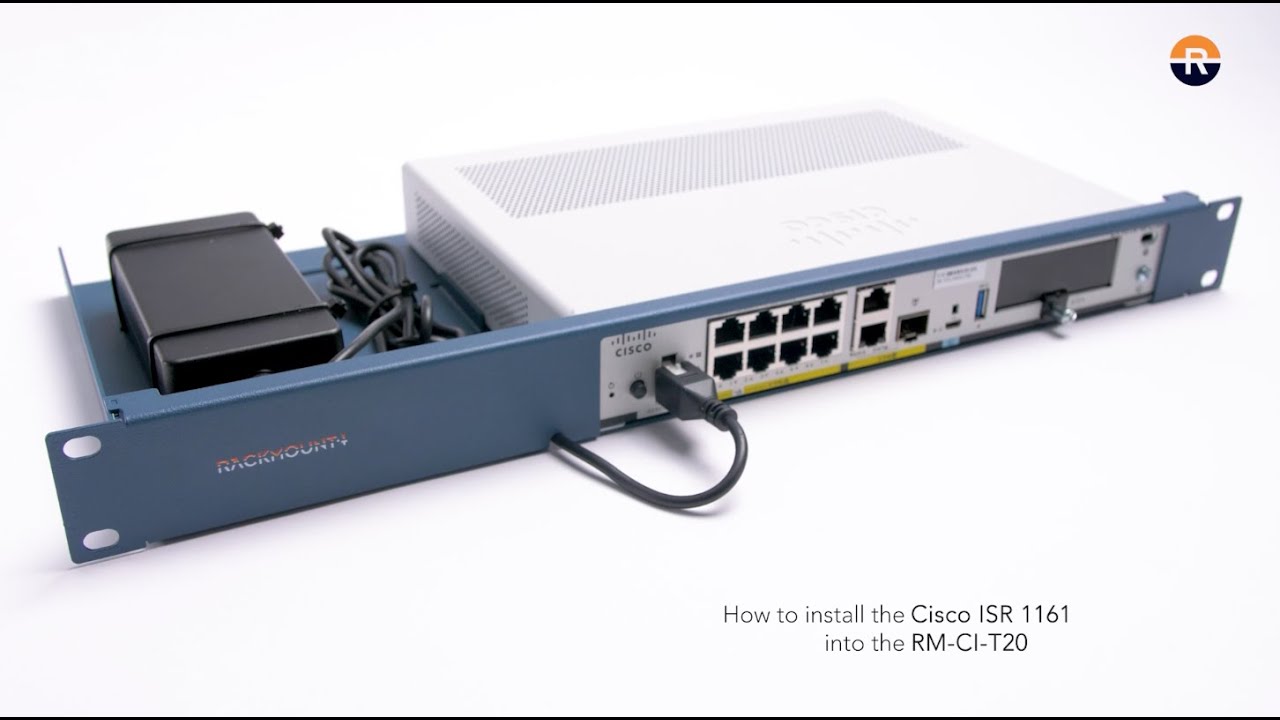 Installing a Cisco ISR 1161 in a 19” Rack with Rackmount.IT - YouTube