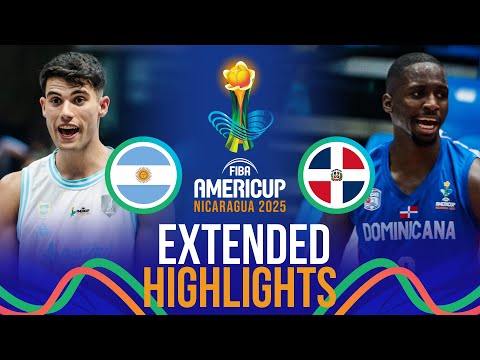 Argentina 🇦🇷 vs Dominican Republic 🇩🇴 | Extended Highlights | FIBA AmeriCup 2025