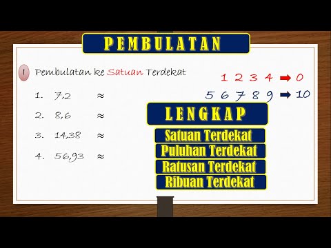 Cara Pembulatan Satuan Terdekat sampai ke Ribuan Terdekat