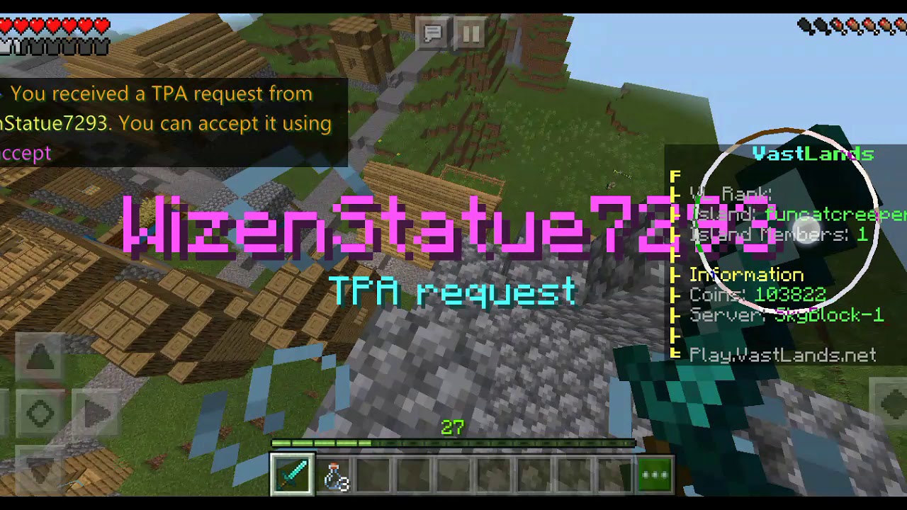 PVP on Vastlands Skyblock (Minecraft)