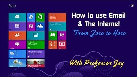 How to use Email in windows 8 (sample video)