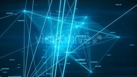 Abstract Futuristic Network with Numbers and Connections | Motion Graphics - Envato elements