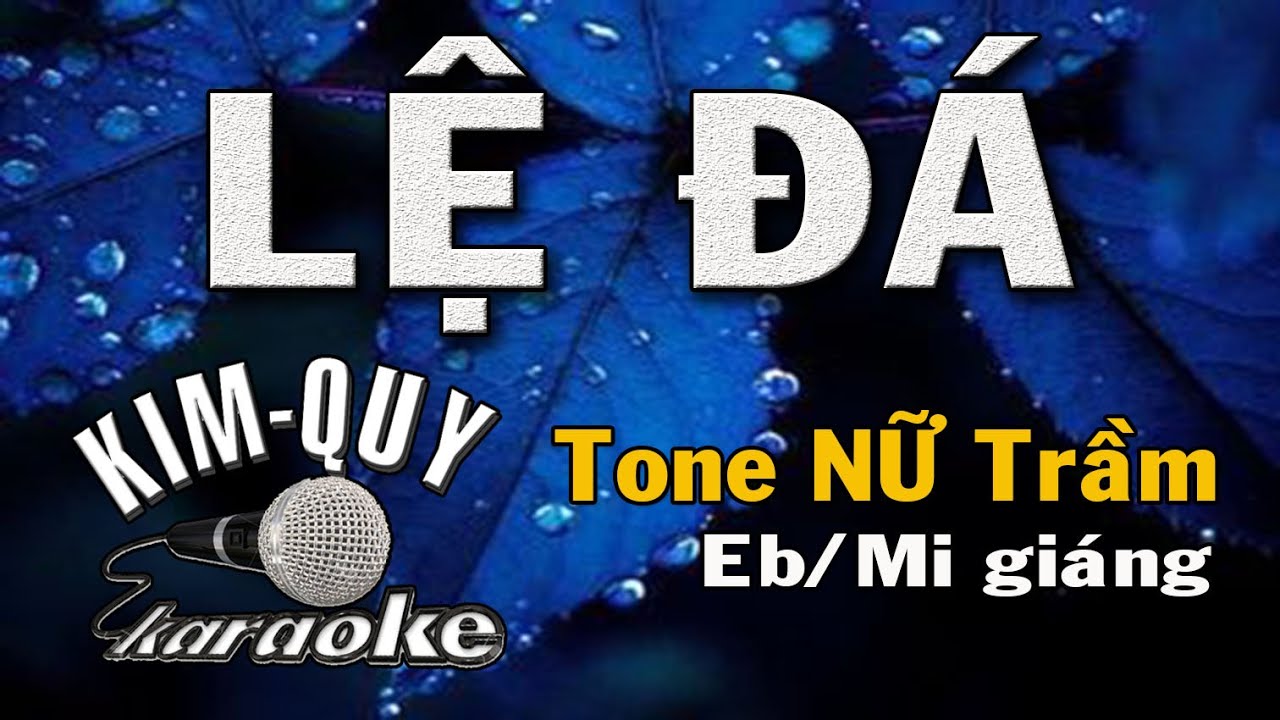 LỆ ĐÁ - KARAOKE - Tone NỮ Trầm ( Eb/Mi giáng )