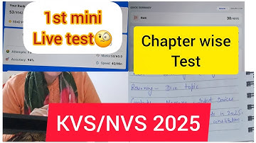 1ST MINI LIVE TEST OF HINDI 📝|| CHAPTER WISE TEST📖|| Target KVS/NVS 2025🎯