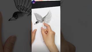 Beautiful Bird on Lotus #shorts #art