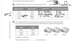 Algebra 1 Section 1.3 Reporting with Precision and Accuracy Part 1