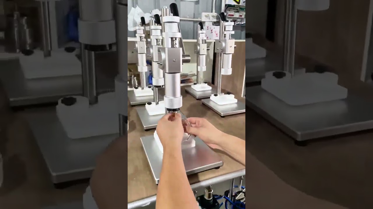 Small Perfume Glass Bottle Cap 13mm 15mm SizeManual Press Perfume Bottle Sealing Machine