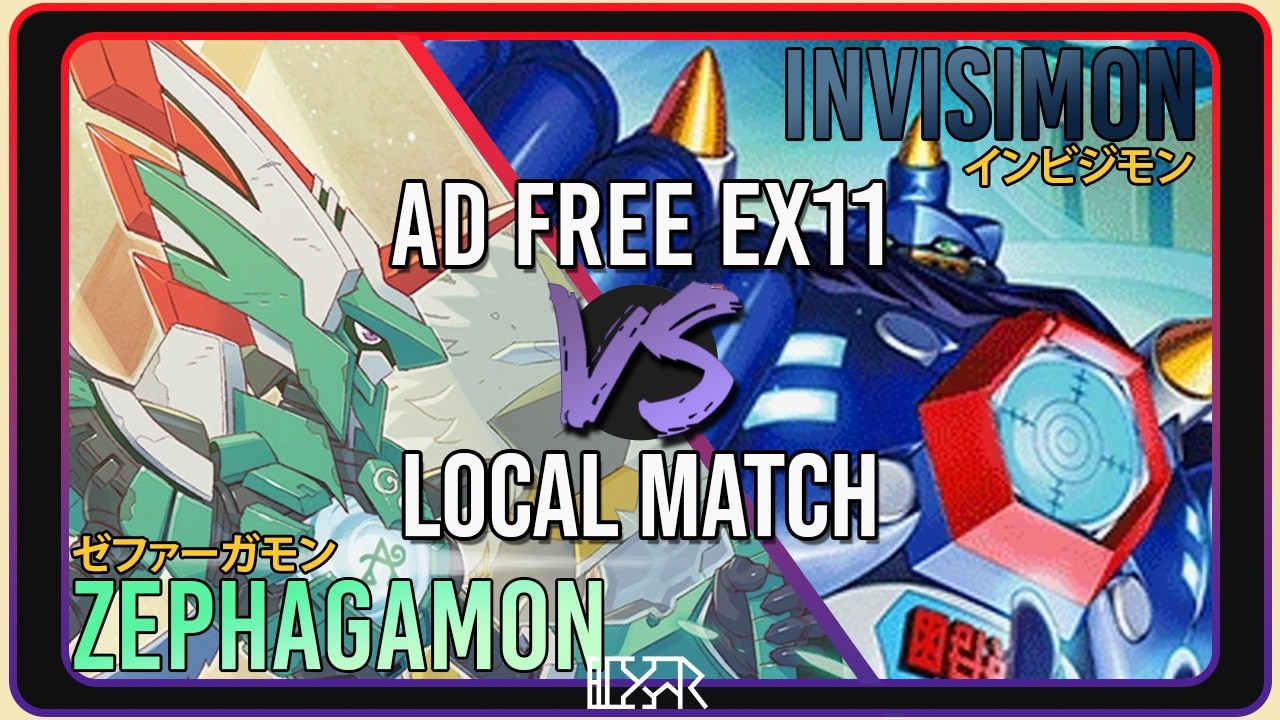 AD FREE Invisimon vs Zephagamon [Digimon TCG EX11 Local Match] Match ...