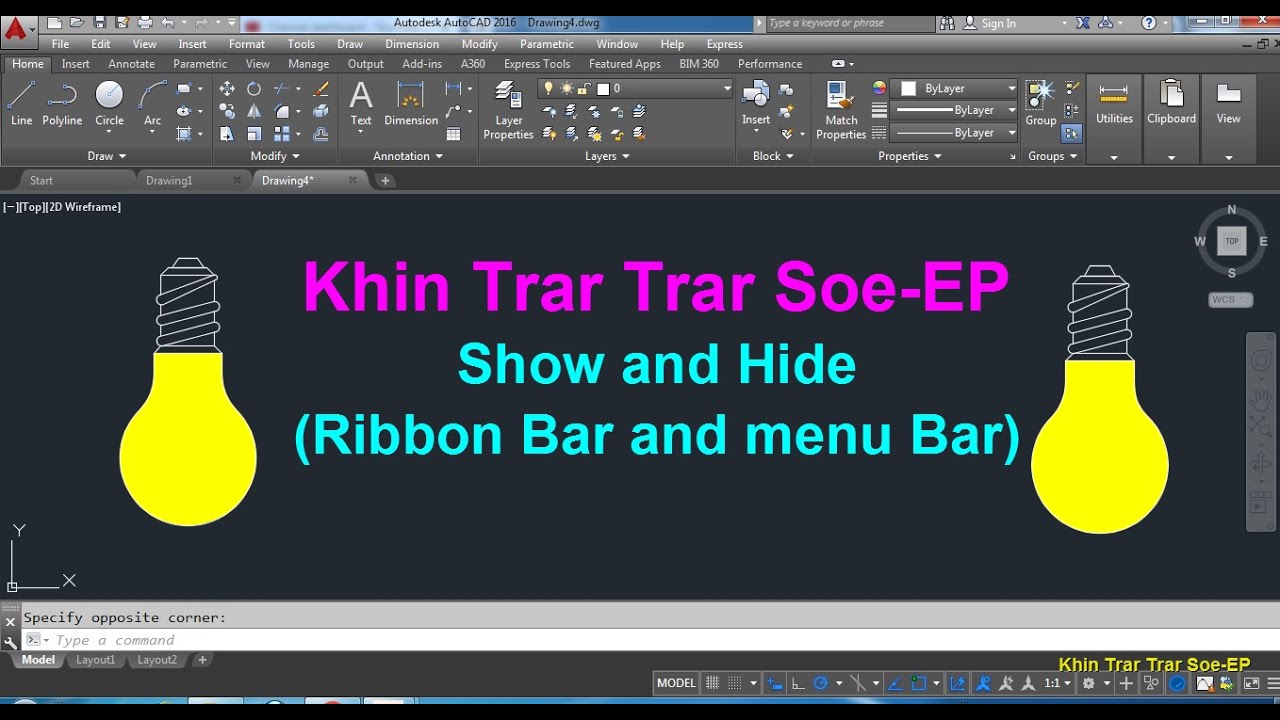 how-to-show-and-hide-ribbon-bar-and-menu-bar-in-burmese-youtube