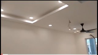 Cara memasang fittingan lampu downlight di plafon. 