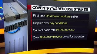 Hundreds of Amazon Workers in UK Go on Strike