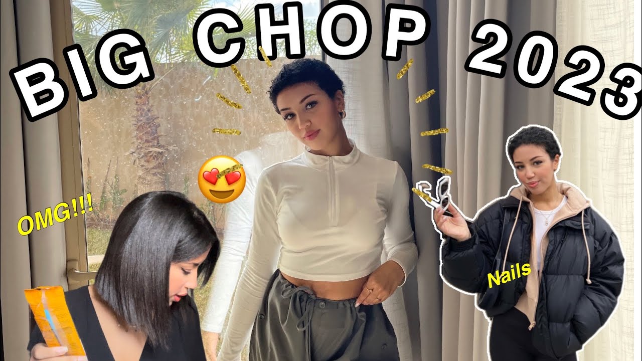 BIG CHOP 2023 | TOTAL MAKEOVER  💇🏼‍♀️💓🫶🏻 ( my nails, big chop , new lashes, doing my eyebrows)