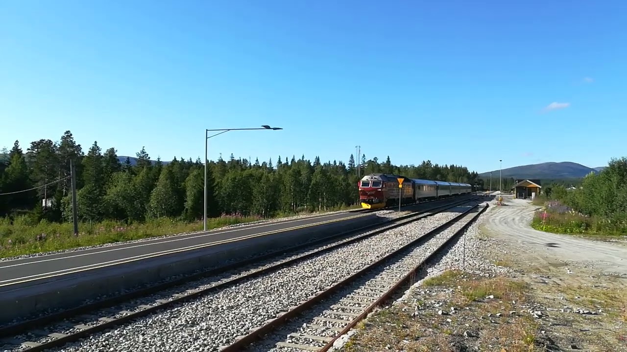 Nordlandbana Di 4 Majavatn Station Norway