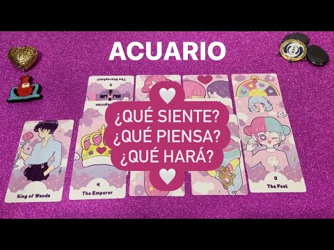 ACUARIO ♒️¿Qué siente?¿Qué piensa?¿Qué hará? Acuario hoy amor #tarot ...