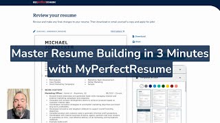 Master Resume Building in 3 Minutes with MyPerfectResume | Step-by-Step Walkthrough screenshot 1