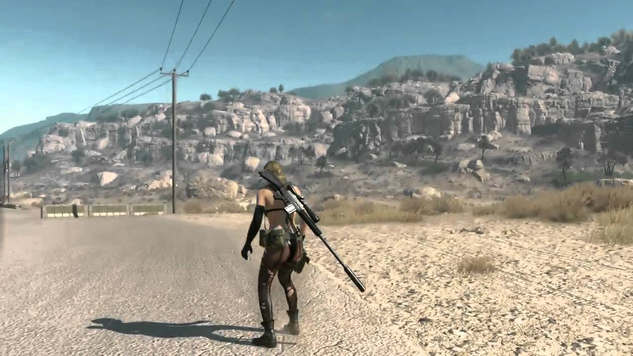 MGS5 TPP Mod Quiet Variations Pack (Default Outfit/Sniper Wolf Head
