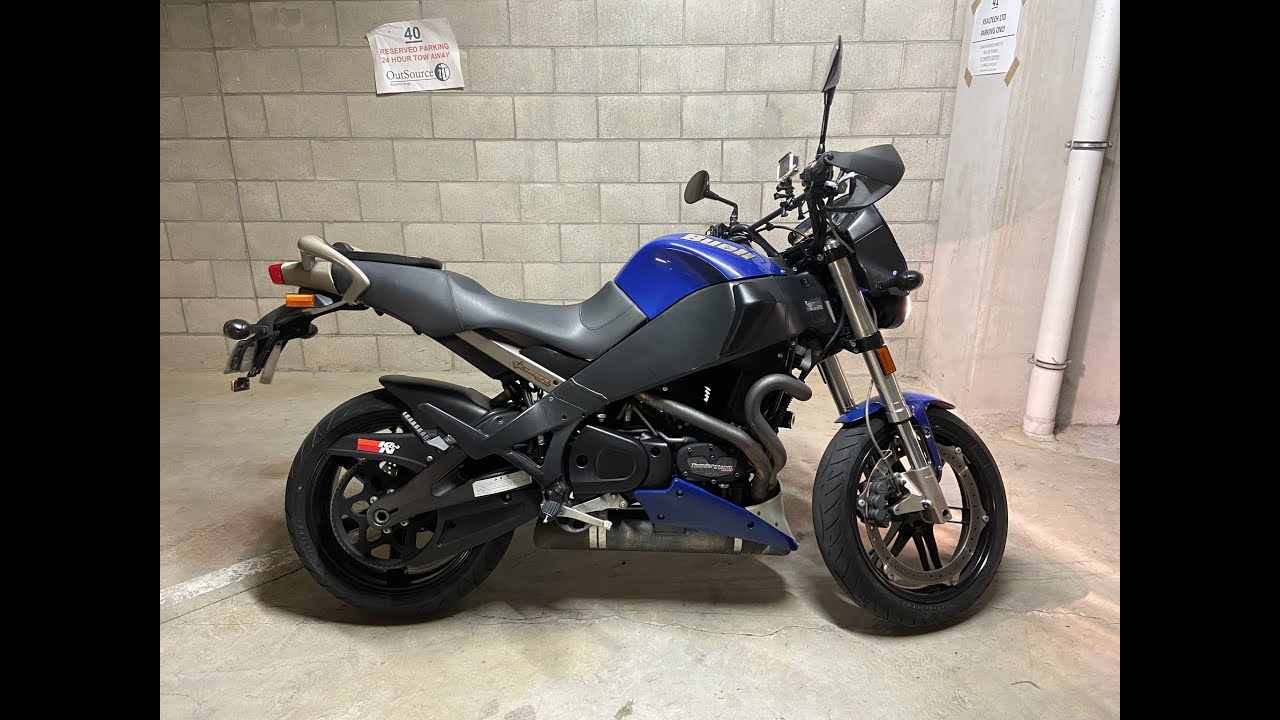 2009 Buell XB12XT Ulysses cold start - YouTube