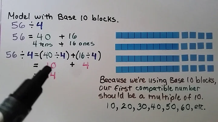 4th Grade Math 4.6, Division and the Distributive Property