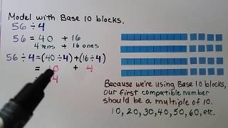 4th Grade Math 4.6, Division and the Distributive Property