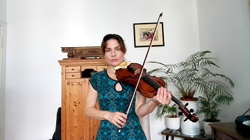 Fast Spiccato/Sautillet with string crossings : Sevcik op.3 : Variation 27