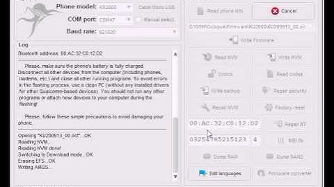 KU2000 - Write Firmware and unlock