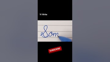 Somya- Beautiful name in  in Cursive writing| Cursive Writing for beginners|#shorts