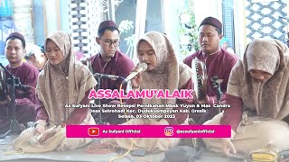 ASSALAMUALAIK ZAINAL ANBIYA | VOC. VIRA RISDIANA | AS SUFYANI LIVE RESEPSI YUYUN & CHANDRA